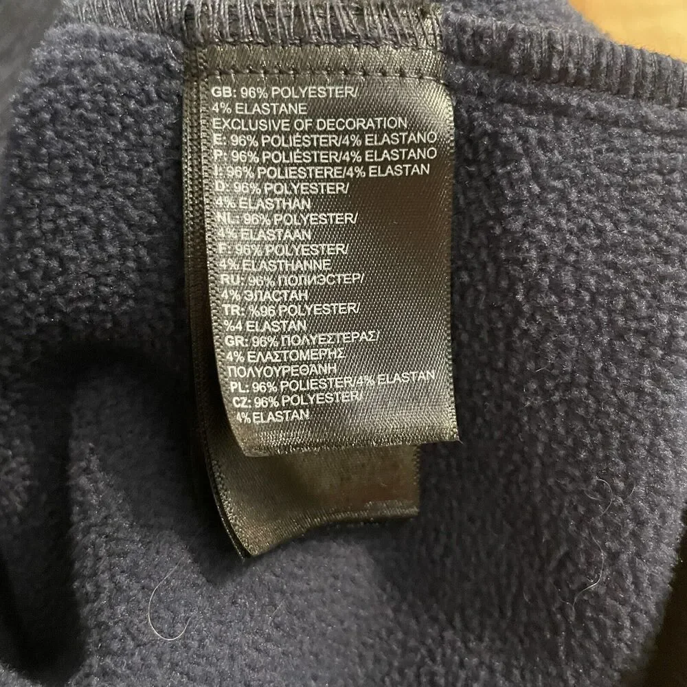 The North Face Sweater Knit Fleece 1/4 Zip Pullover Mock Neck‎ Mens M EUC